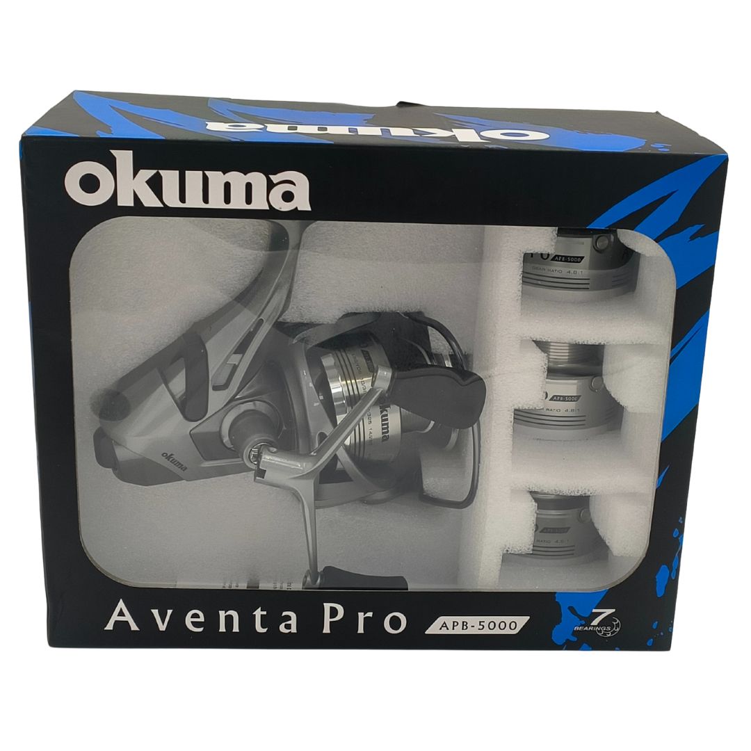 okuma aventa baitfeeder spinning reel OKUMA AVENTA PRO APB BAITFEEDER SPINNING REELS – Mias Angling & Scuba