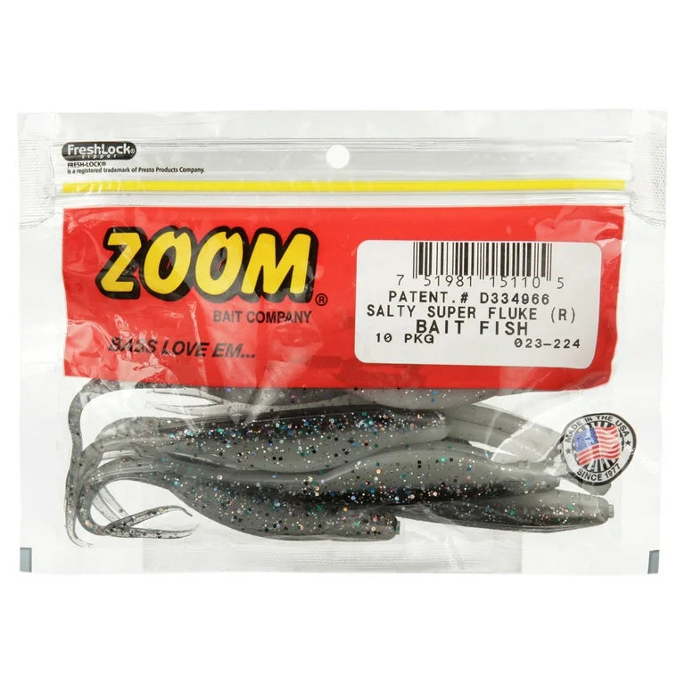 fish inc lures south africa Zoom Salty Super Fluke Watermelon Red | Fishing Baits & Lures - Mias Angling
