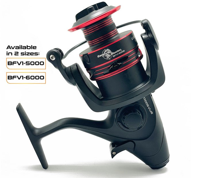 Carp Hunter Baitrunner BFV1-5000 Red | Baitcasting Fishing Reels - Mias Angling