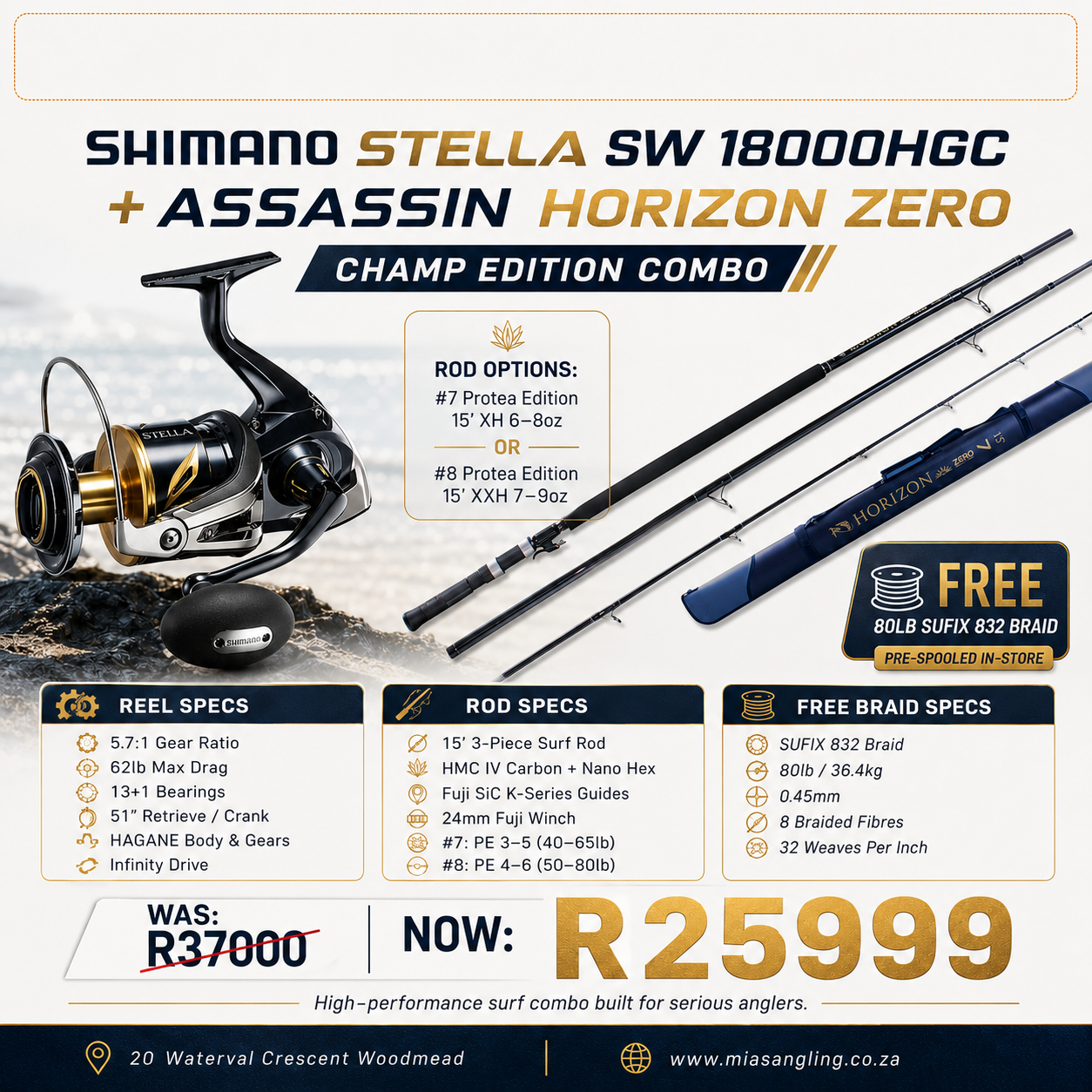 SALTWATER CHAMP EDITION COMBO – Mias Angling & Scuba