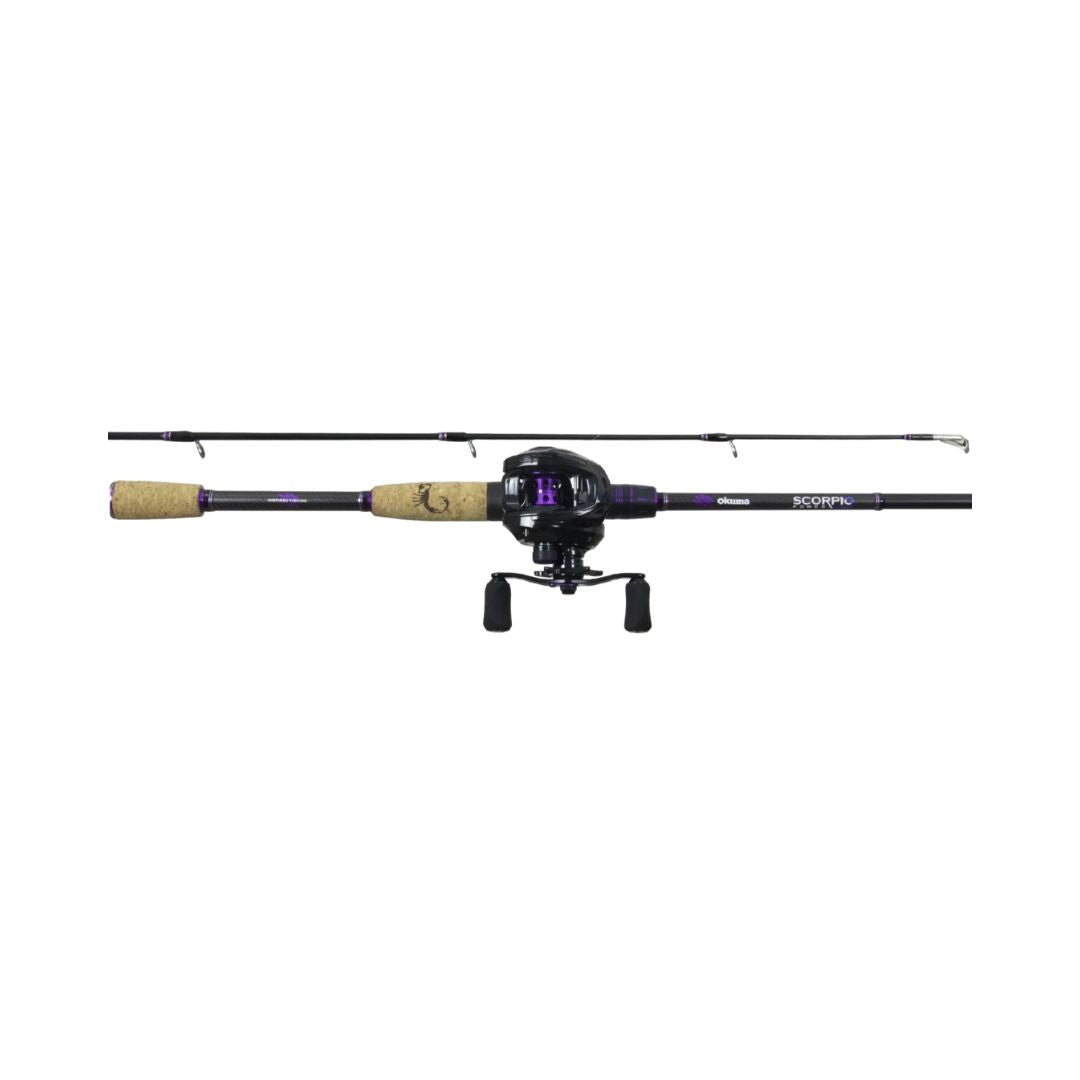 baitcaster combo south africa Tailored Tackle Bass Fishing Baitcasting 7 Ft 2 -Piece | Casting Rods Power: Med. Heavy Fast Action | 7 BB Baitcast Reels Gear Ratio - 6.3:1 Premium fishing rods and exquisite fishing reel to highlight the perfect design of Sougayilang Okuma Scorpio Combo 7ft MH