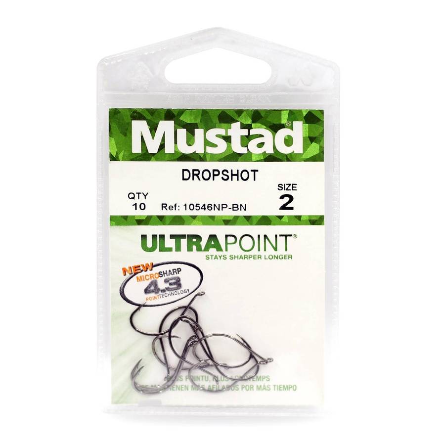 MUSTAD DROPSHOT 10546NP-BN HOOKS 10PCS