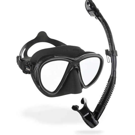 Cressi Quantinum Dry Snorkel Set
