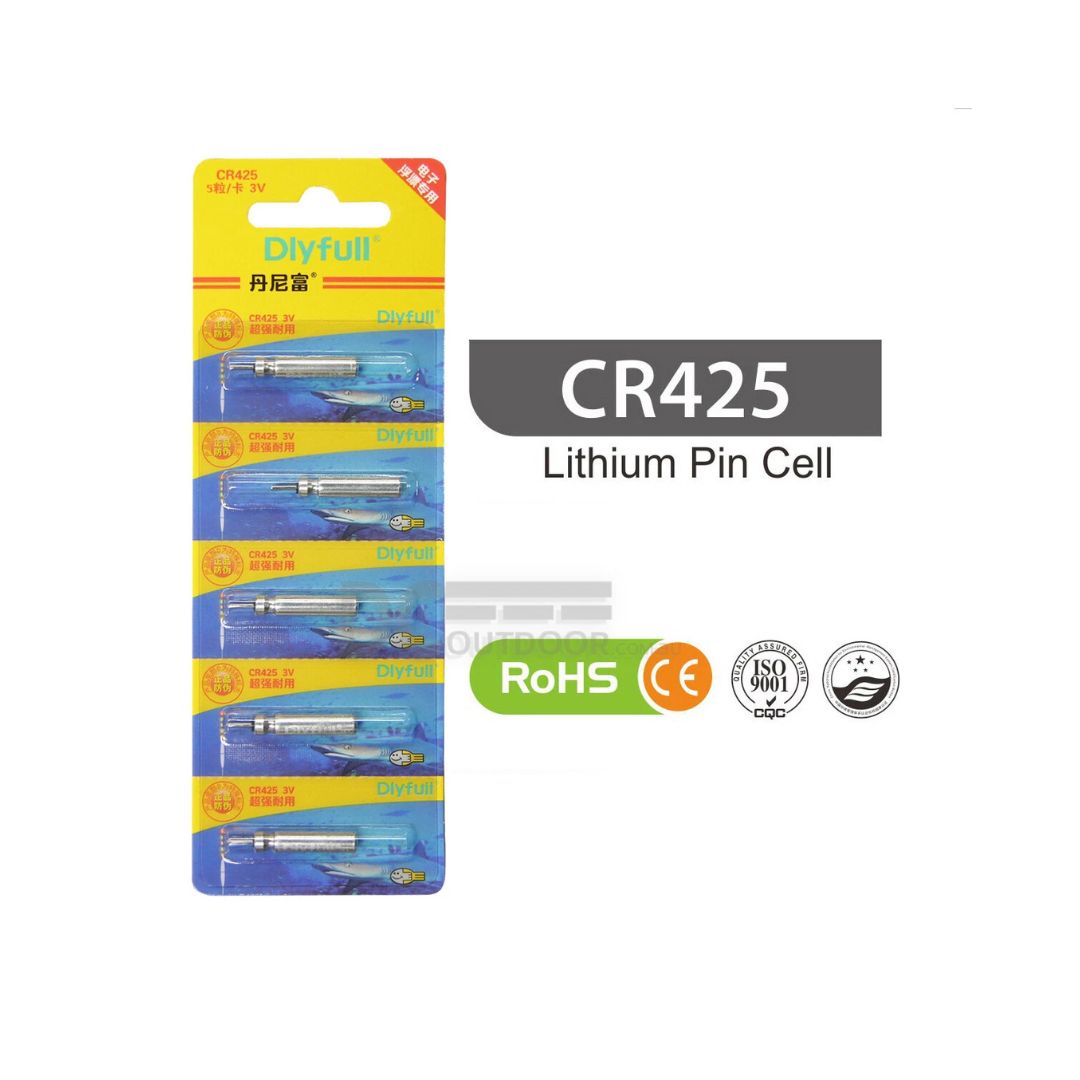DLYFULL CR425 3V NEEDLE BATTERY 5 PACK