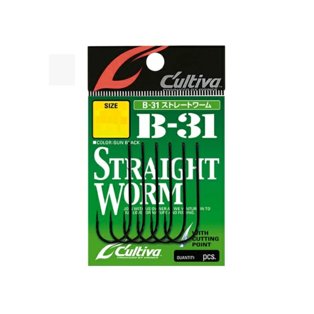 CULTIVA B-31 STRAIGHT WORM HOOKS