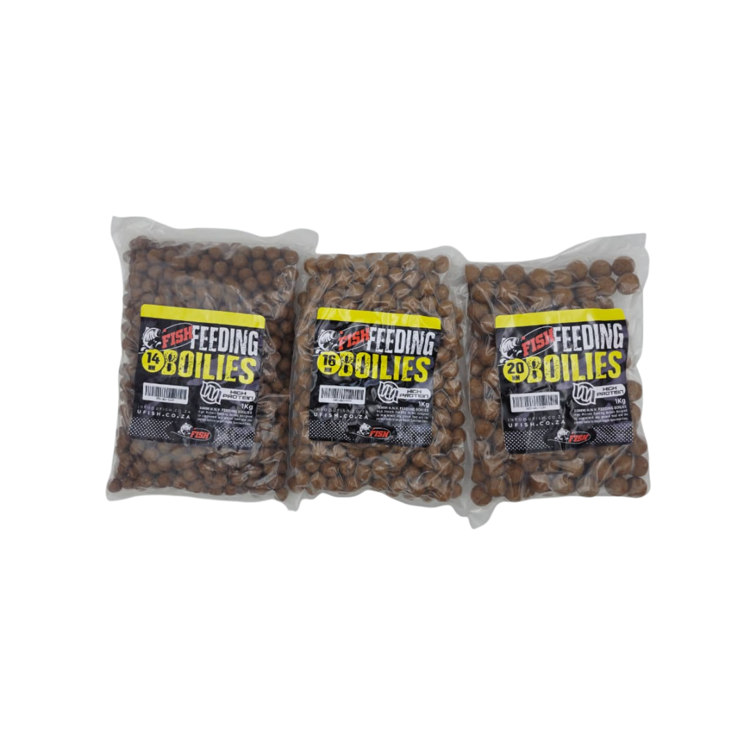 UFISH HIGH PROTEIN FEEDING BOILIES 1KG