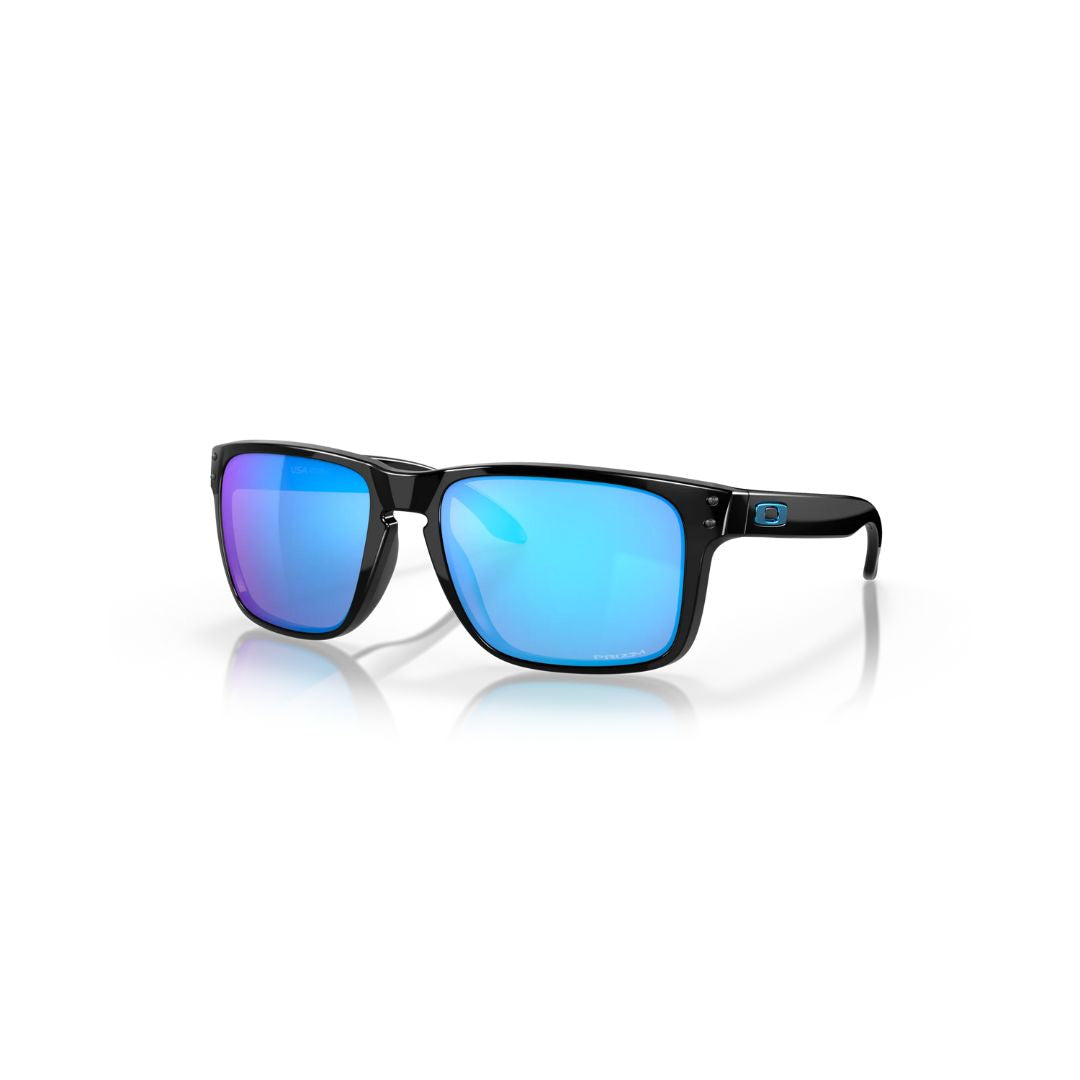 OAKLEY HOLBROOK XL PRIZM SAPPHIRE LENSES POLISHED BLACK SUNGLASSES