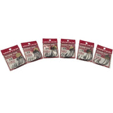 VANFOOK WORM 55B STEALTH BLACK FISHING HOOKS