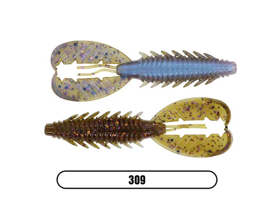 X ZONE ADRENALINE CRAW 4.25" PRO SERIES LURE (6 PACK)