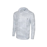 PELAGIC FREESPOOL HOODED FISHING SHIRT - BRUSH CAMO LIGHT GREY