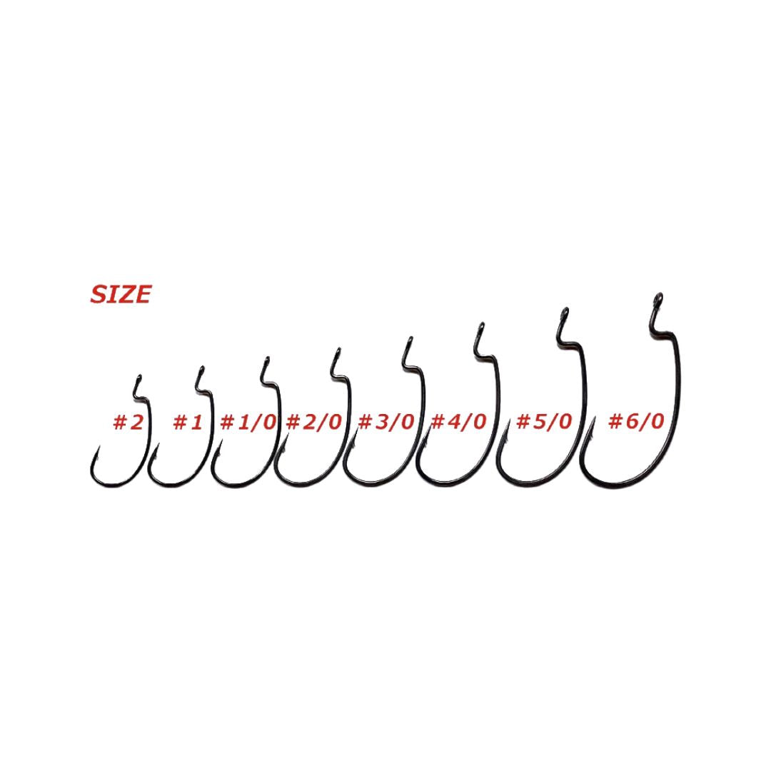 ZAPPU BELLOWS OFFSET WIDE GAP WORM HOOKS