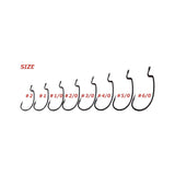 ZAPPU BELLOWS OFFSET WIDE GAP WORM HOOKS