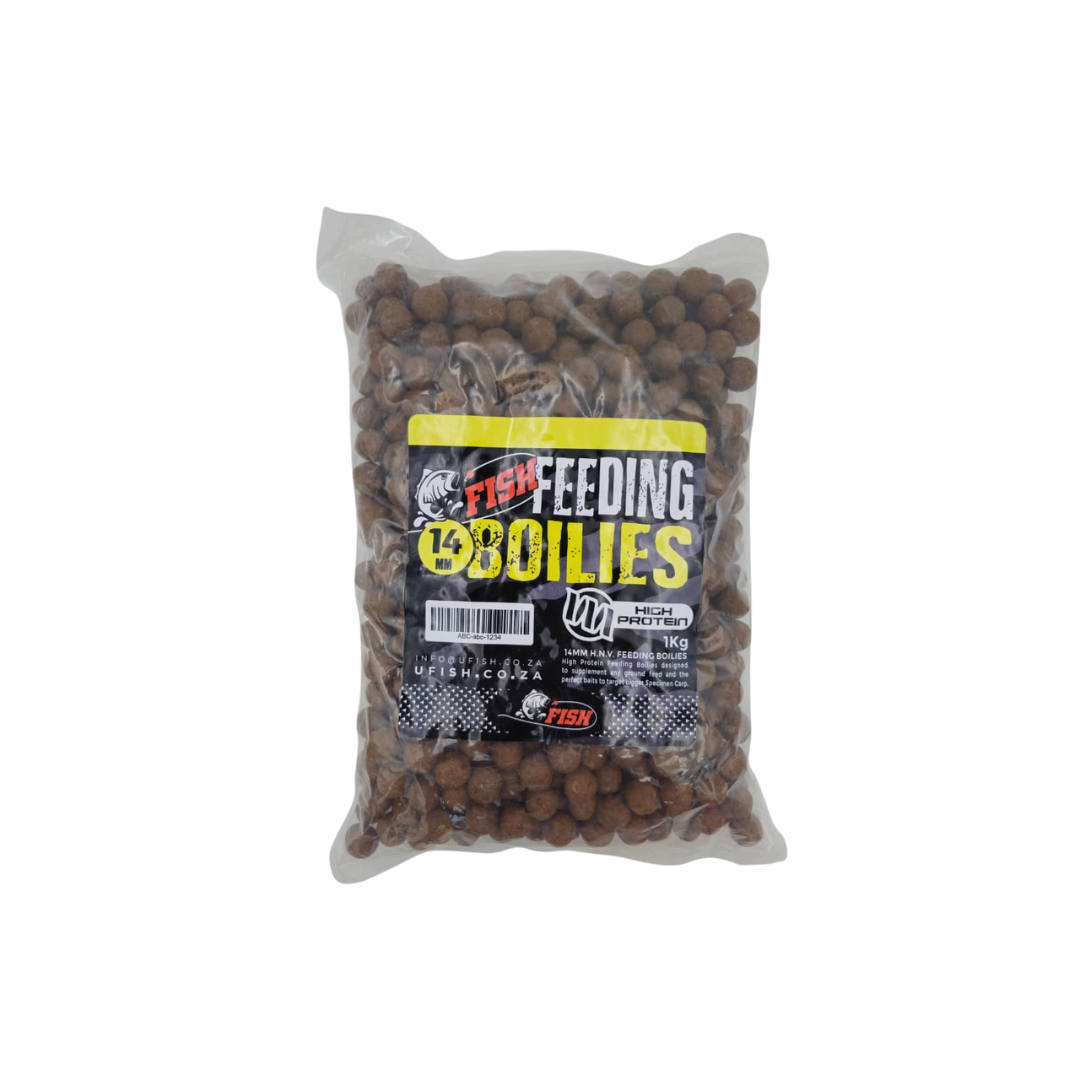 UFISH HIGH PROTEIN FEEDING BOILIES 1KG