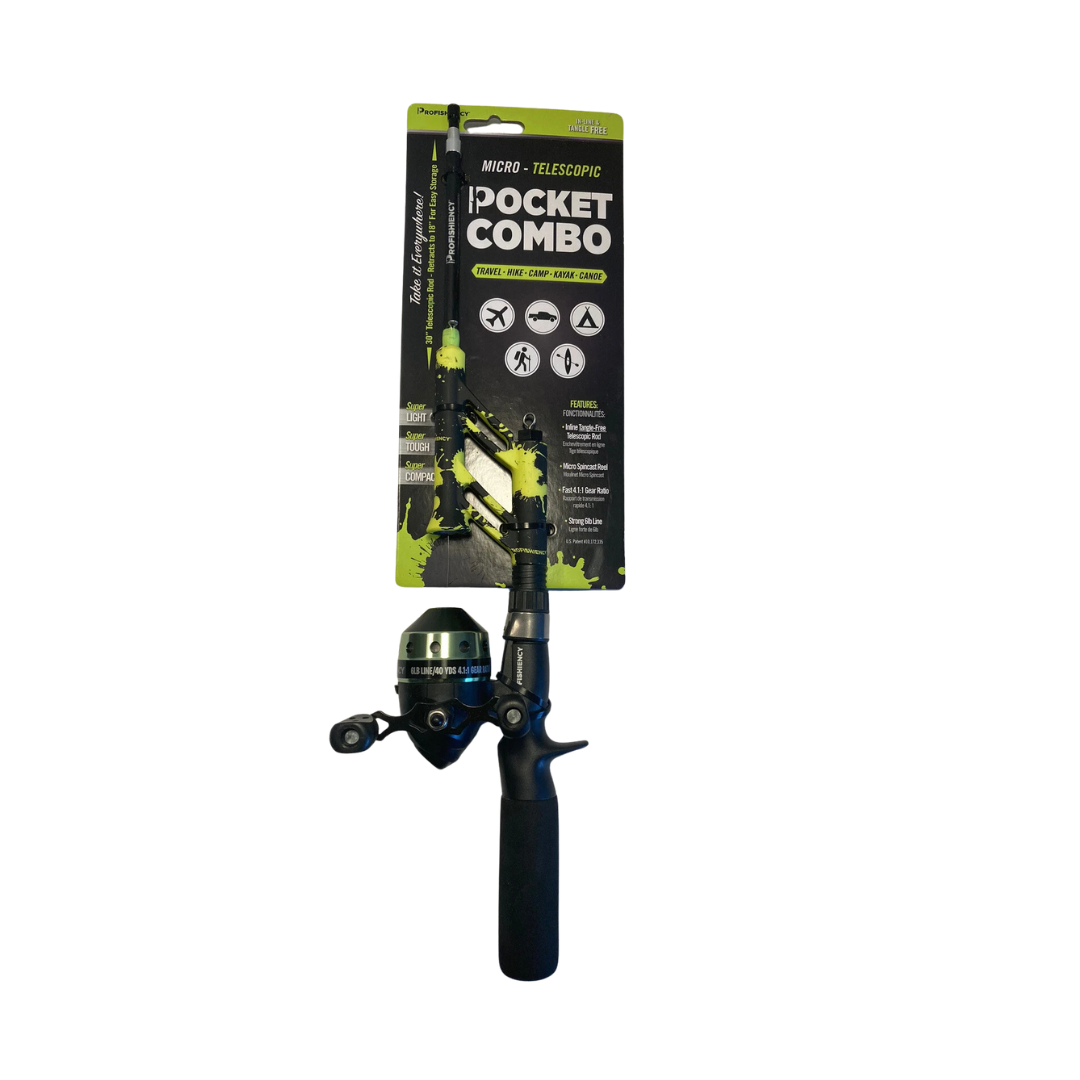 PROFISHIENCY MICRO-TELESCOPIC SPINCAST POCKET COMBO