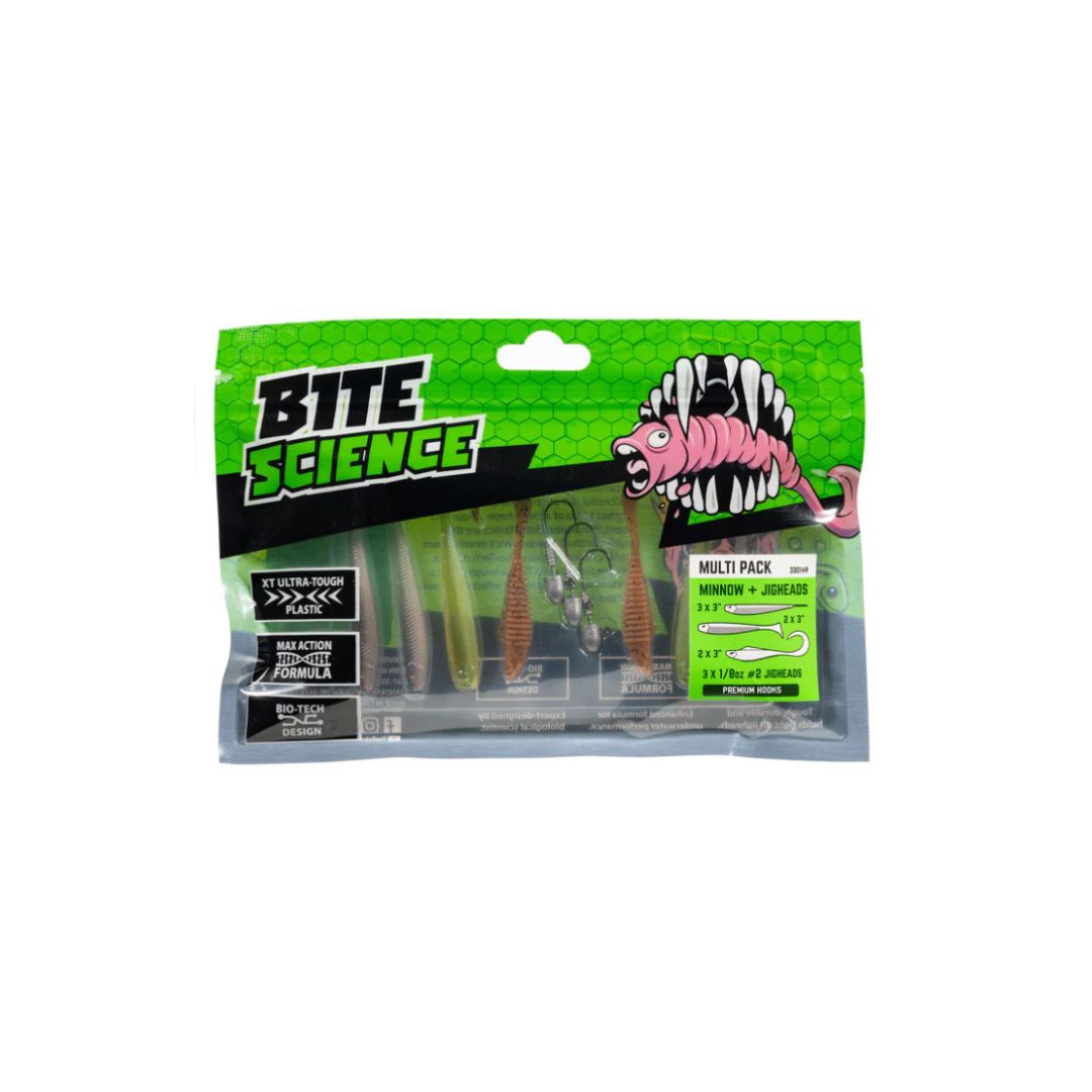 BITE SCIENCE MINNOW + JIGHEAD MULTI PACK