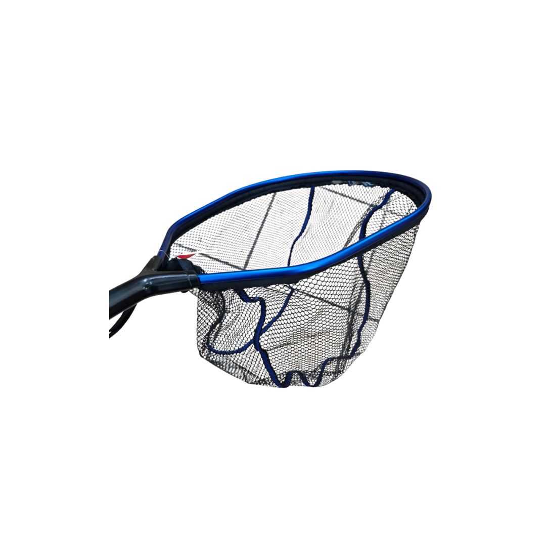 PREDATOR LANDING NET SQUARE RUBBER MESH TROUT