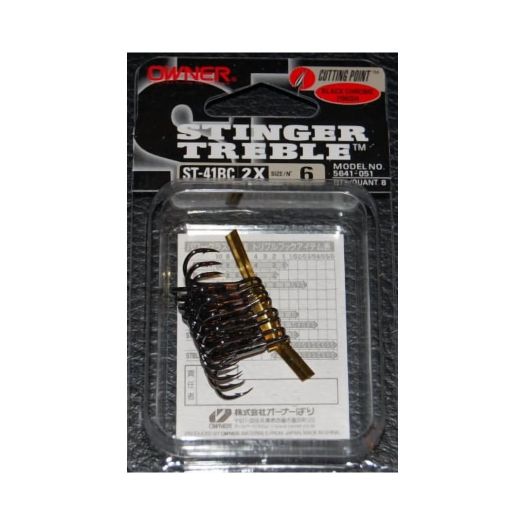 OWNER STINGER ST-41BC 2X TREBLE HOOKS