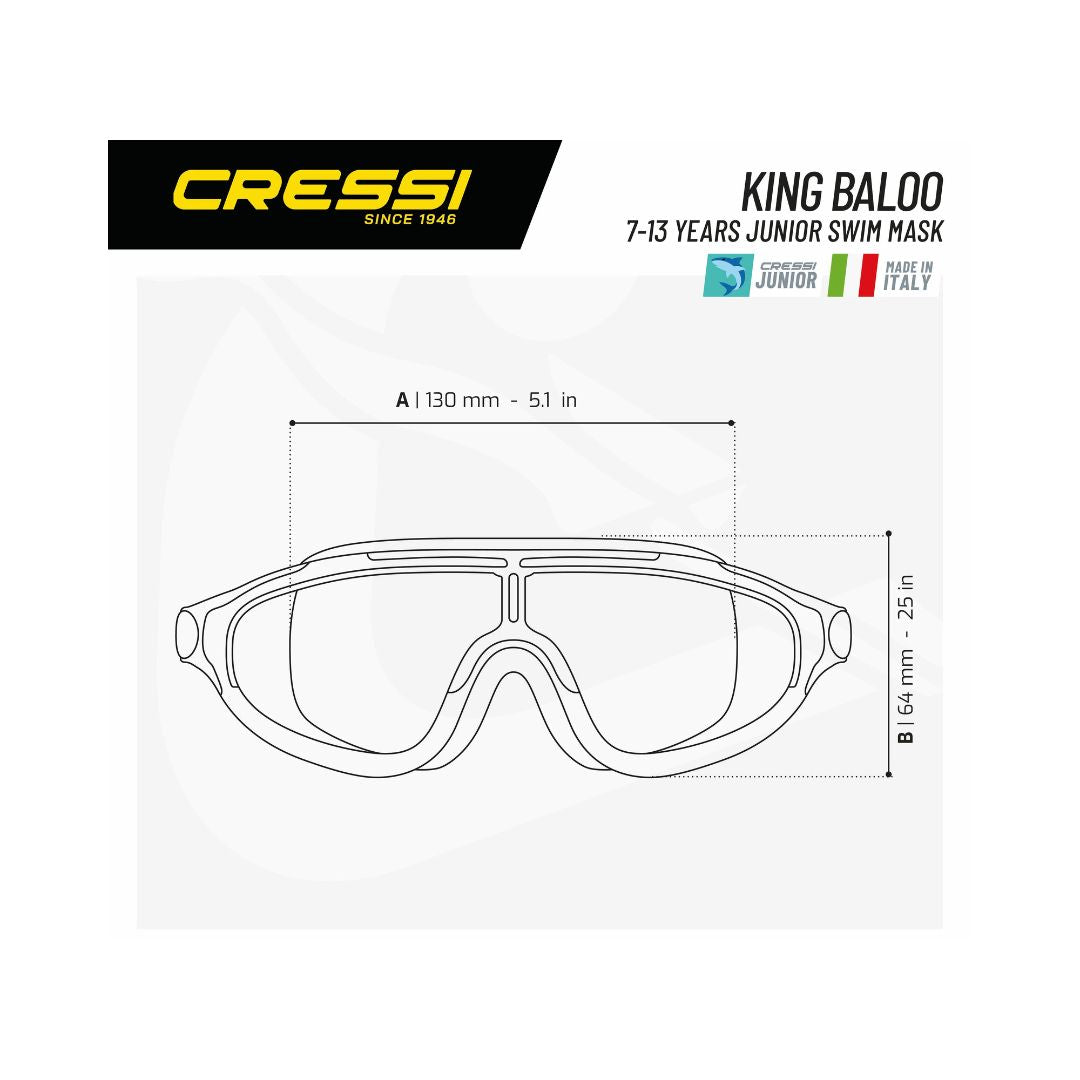 CRESSI KING BALOO JUNIOR SWIM GOGGLES