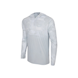 PALEGIC VAPORTEK HOODED FISHING SHIRT - BRUSH CAMO (FADE) LIGHT GREY