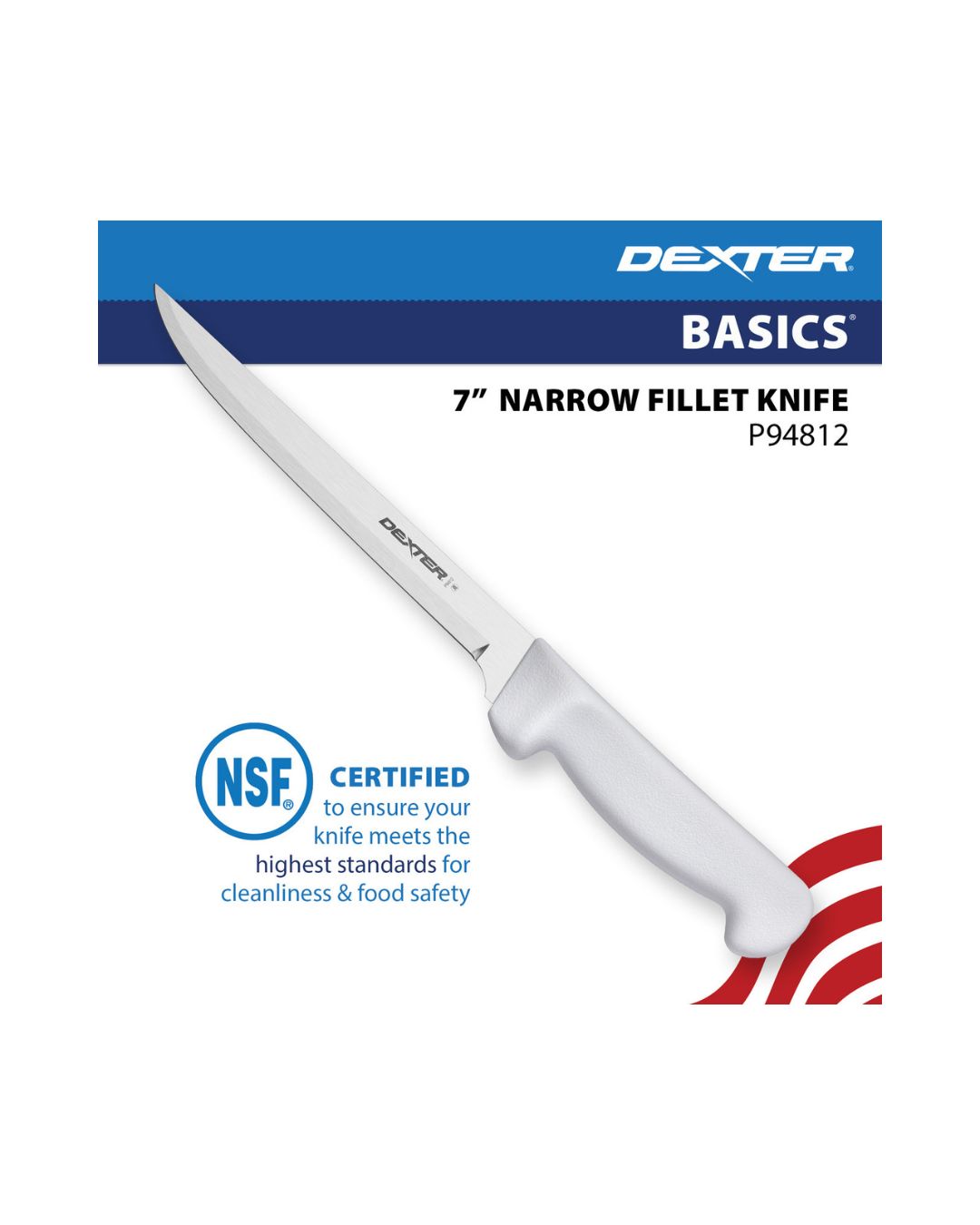 DEXTER BASICS 7" NARROW FILLET KNIFE