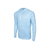 PELAGIC FREESPOOL HOODED FISHING SHIRT - BRUSH CAMO LIGHT BLUE