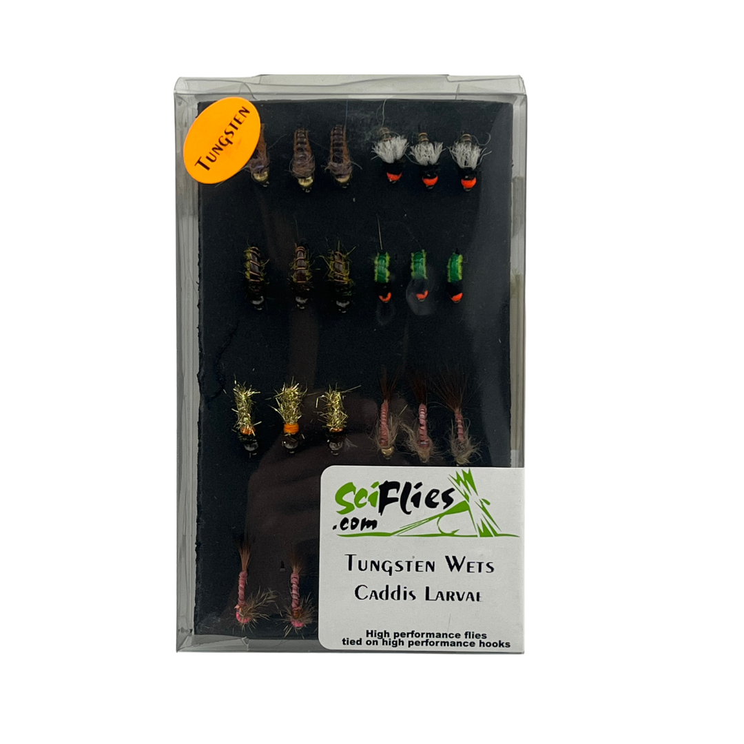 SCI FLIES TUNGSTEN WETS CADDIS LARVAE