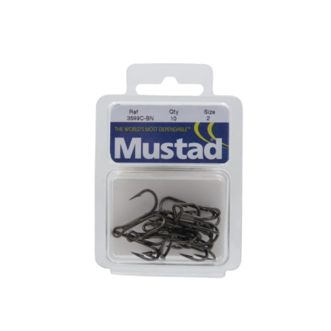MUSTAD KINGFISH TREBLE HOOKS 3599C-BN (10PC)
