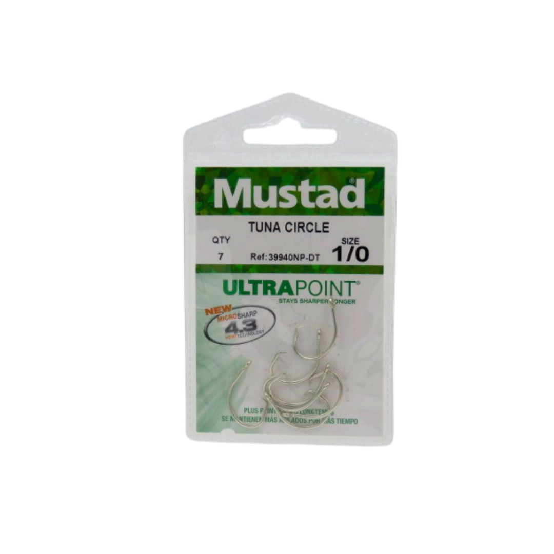 MUSTAD 2X TUNA CIRCLE HOOKS 39940NP-DT