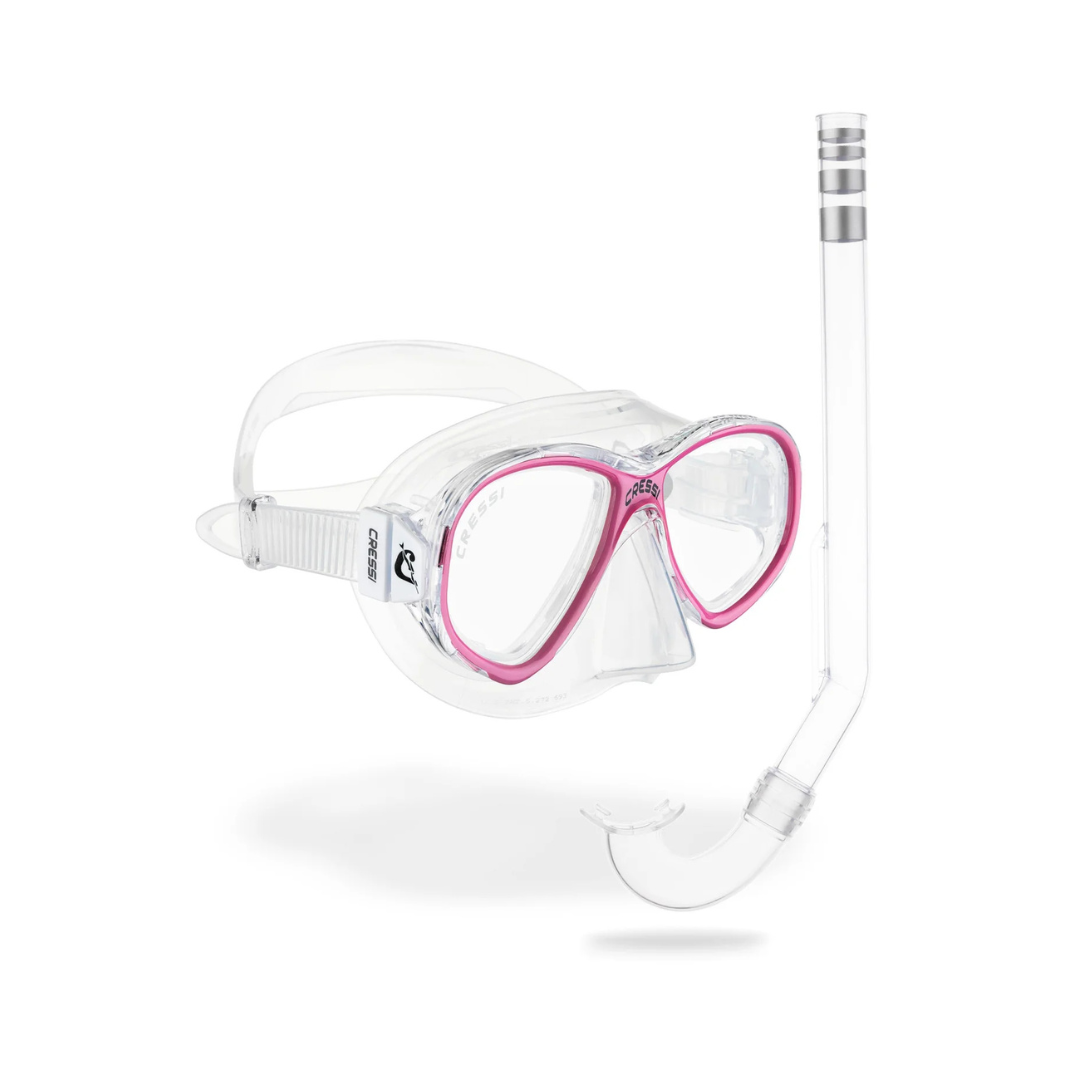 CRESSI PERLA JR MASK AND MINIGRINGO SNORKEL SET
