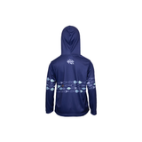 OKUMA KIDS FISH HOODY- NAVY