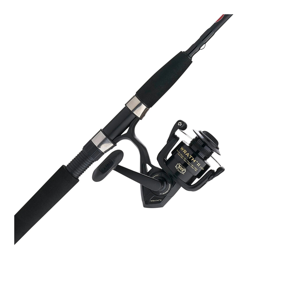 PENN WRATH II 6'6" ML 2PC SPINNING COMBO