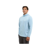 PELAGIC EXO TECH HOODED FISHING SHIRT - SOLID LIGHT BLUE