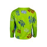 OKUMA KIDS LONG SLEEVE GREEN CLAW T-SHIRT