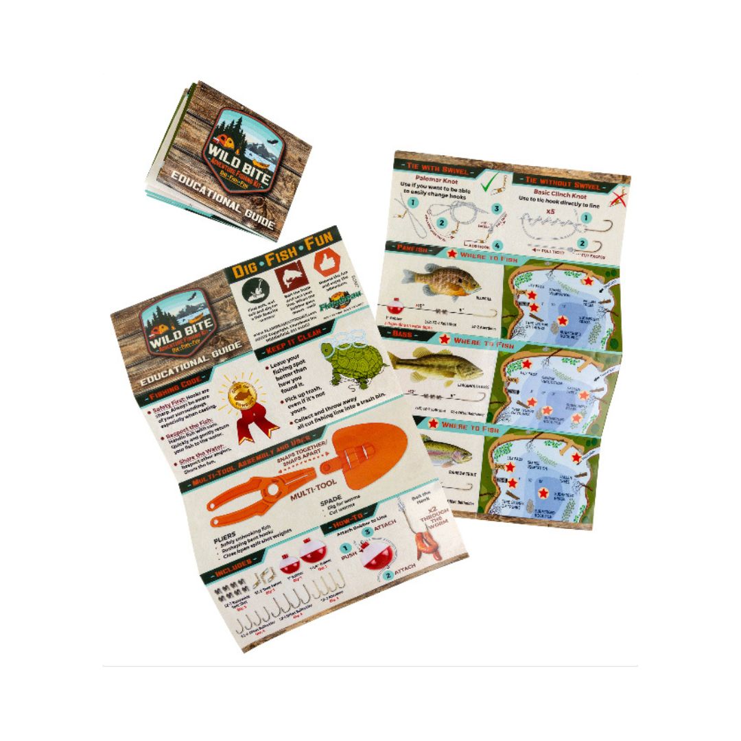 FLAMBEAU WILD BITE 25 PIECE ADVENTURE FISHING KIT - PANFISH