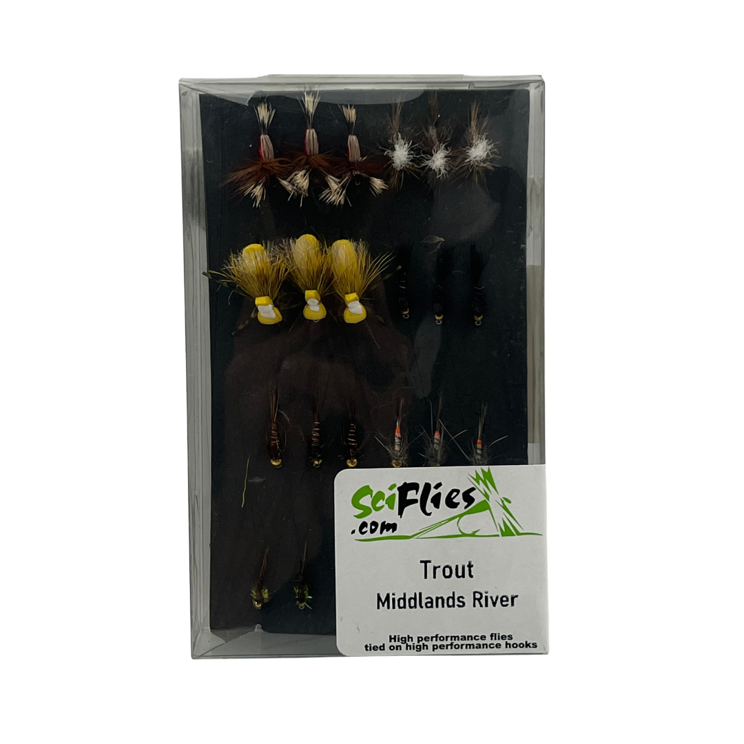 SCI FLIES TROUT MIDDLANDS RIVER