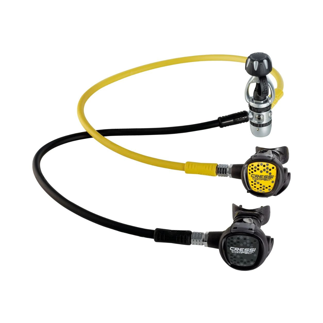 CRESSI AC2 COMPACT + COMAPCT 1ST + 2ND STAGE + OCTOPUS DIN REGULATOR SET