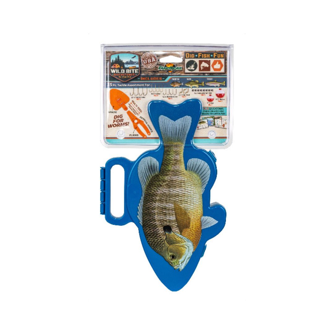 FLAMBEAU WILD BITE 25 PIECE ADVENTURE FISHING KIT - PANFISH