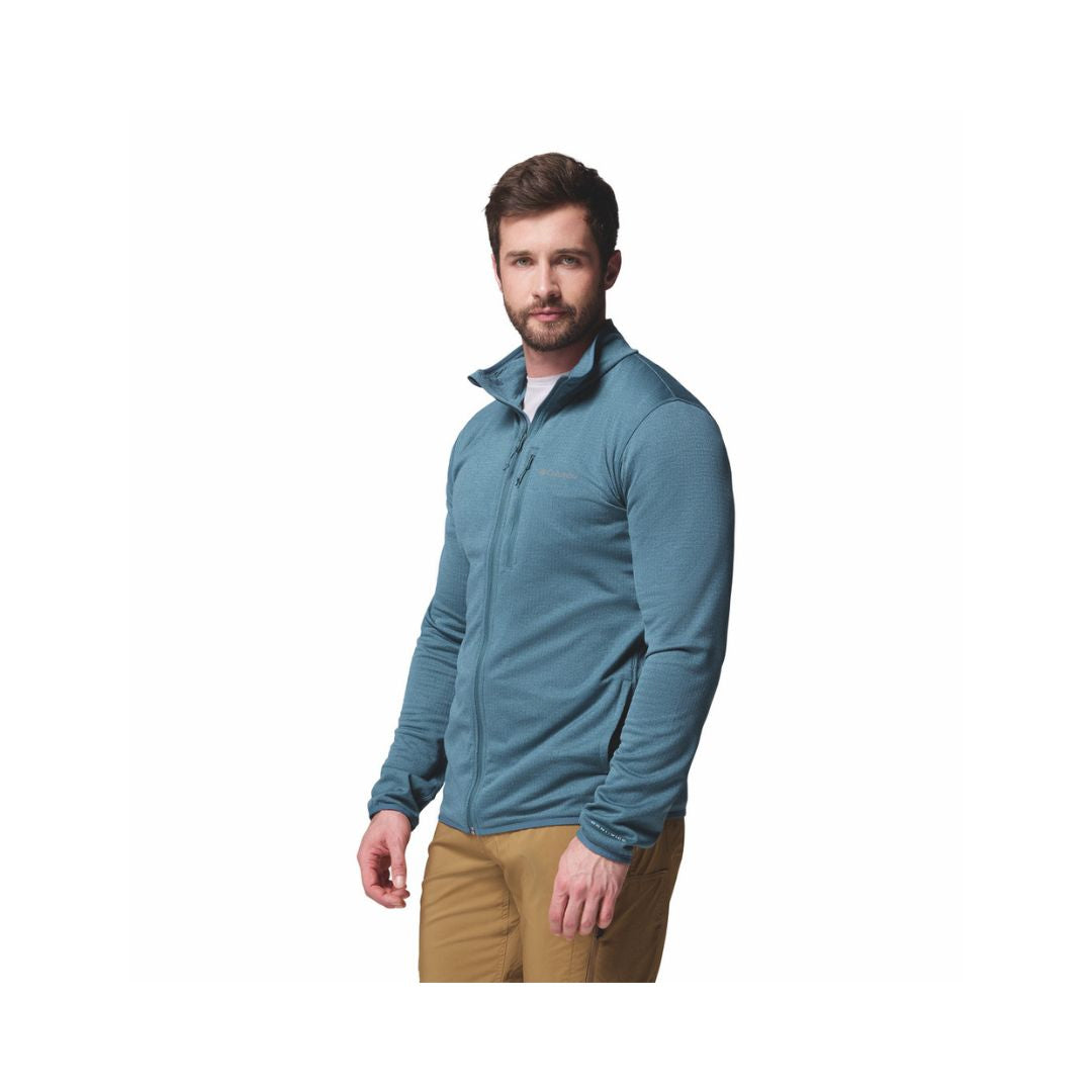 COLUMBIA MEN'S ESSENTIAL HIKE GRID FLEECE FULL ZIP JACKET