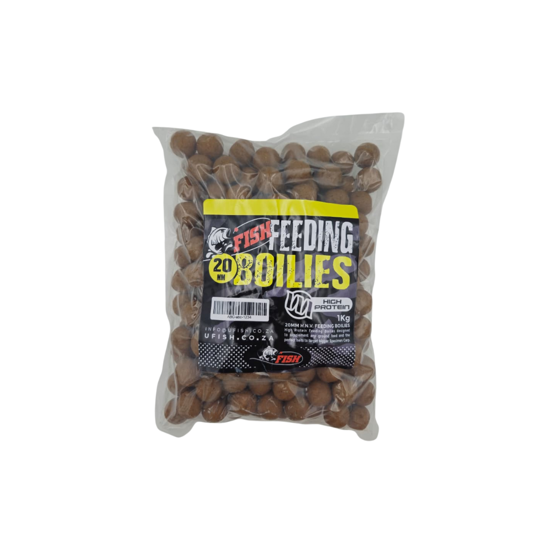 UFISH HIGH PROTEIN FEEDING BOILIES 1KG