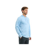 PELAGIC VAPORTEK HOODED FISHING SHIRT - BRUSH CAMO (FADE) LIGHT BLUE