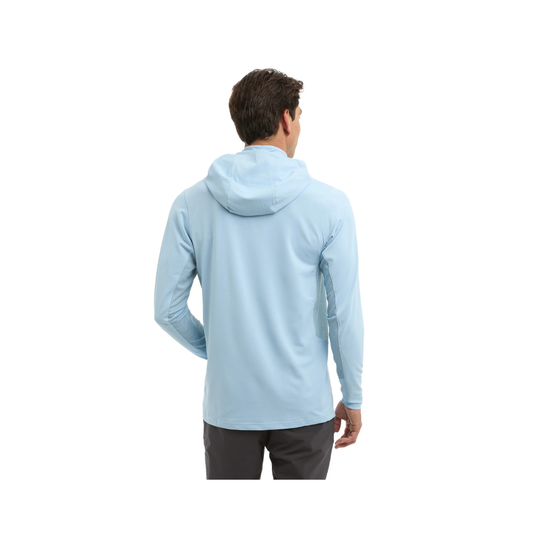 PELAGIC EXO TECH HOODED FISHING SHIRT - SOLID LIGHT BLUE