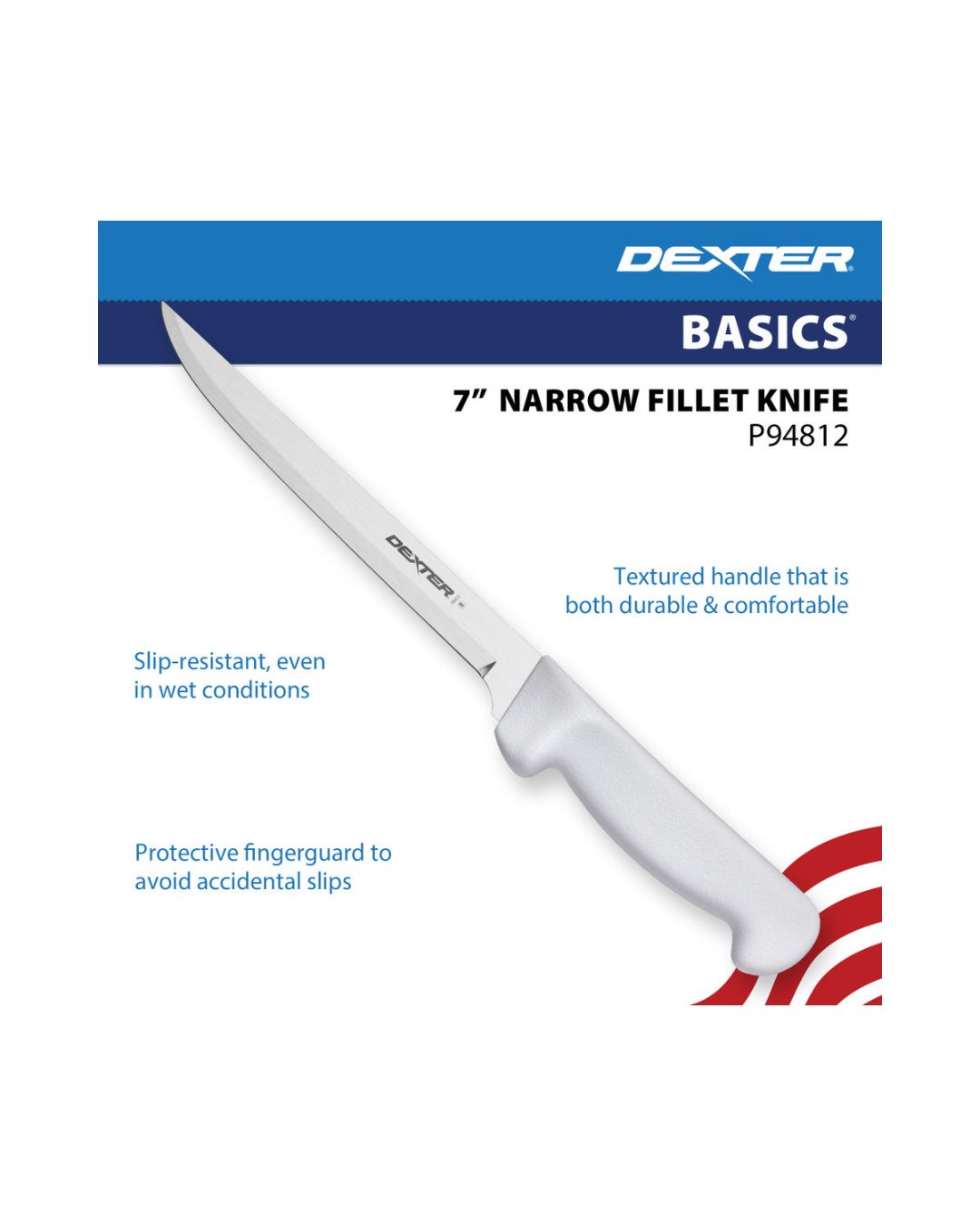 DEXTER BASICS 7" NARROW FILLET KNIFE