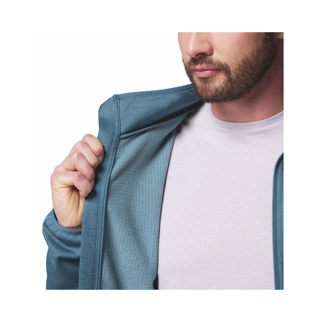 COLUMBIA MEN'S ESSENTIAL HIKE GRID FLEECE FULL ZIP JACKET