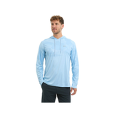 PELAGIC VAPORTEK HOODED FISHING SHIRT - BRUSH CAMO (FADE) LIGHT BLUE