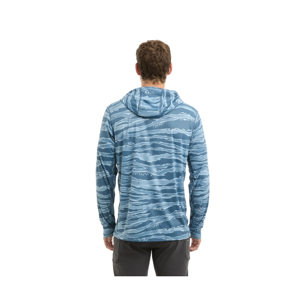PELAGIC VAPORTEK HOODED FISHING SHIRT - WAHOO CAMO