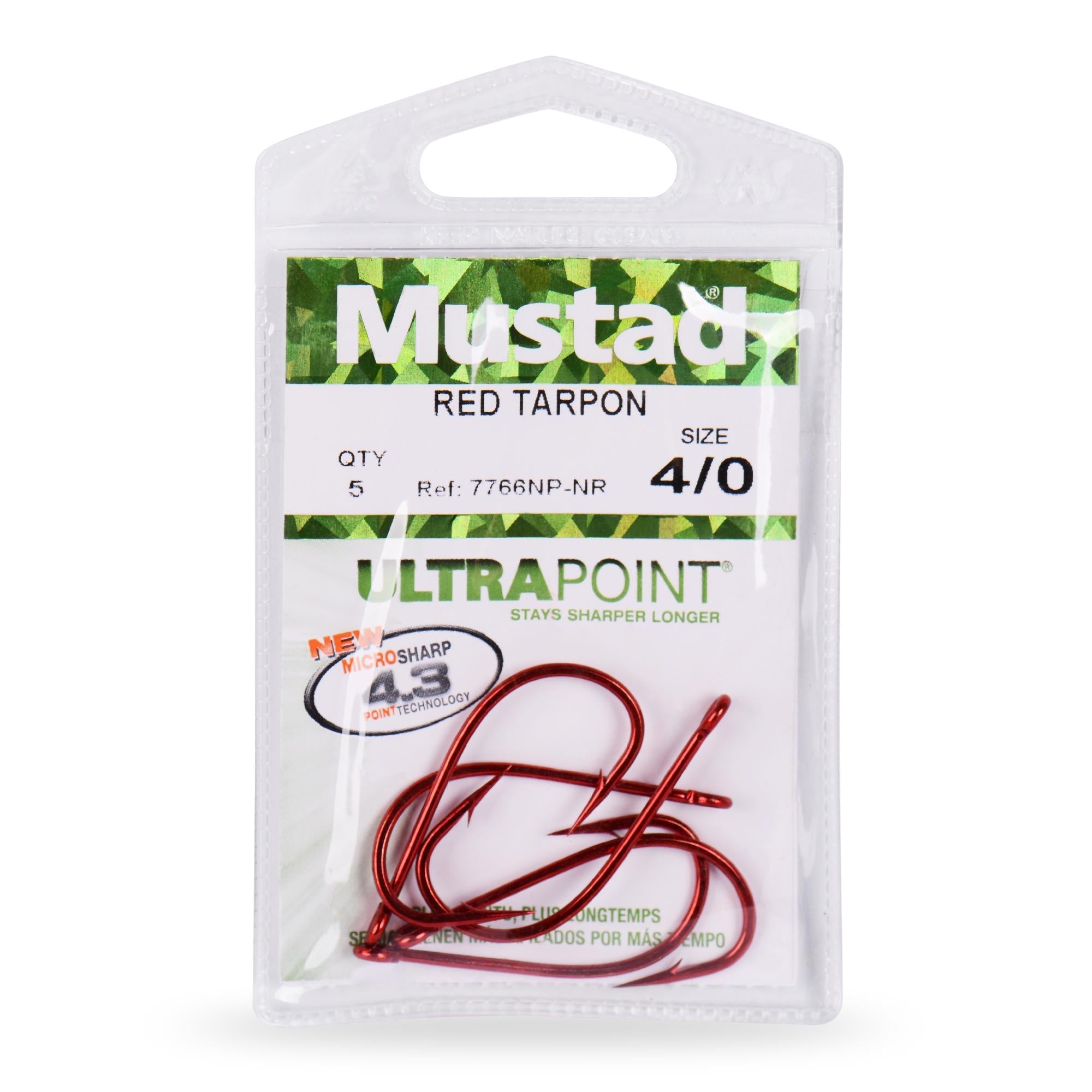 MUSTAD RED TARPON HOOK 7766NP-NR