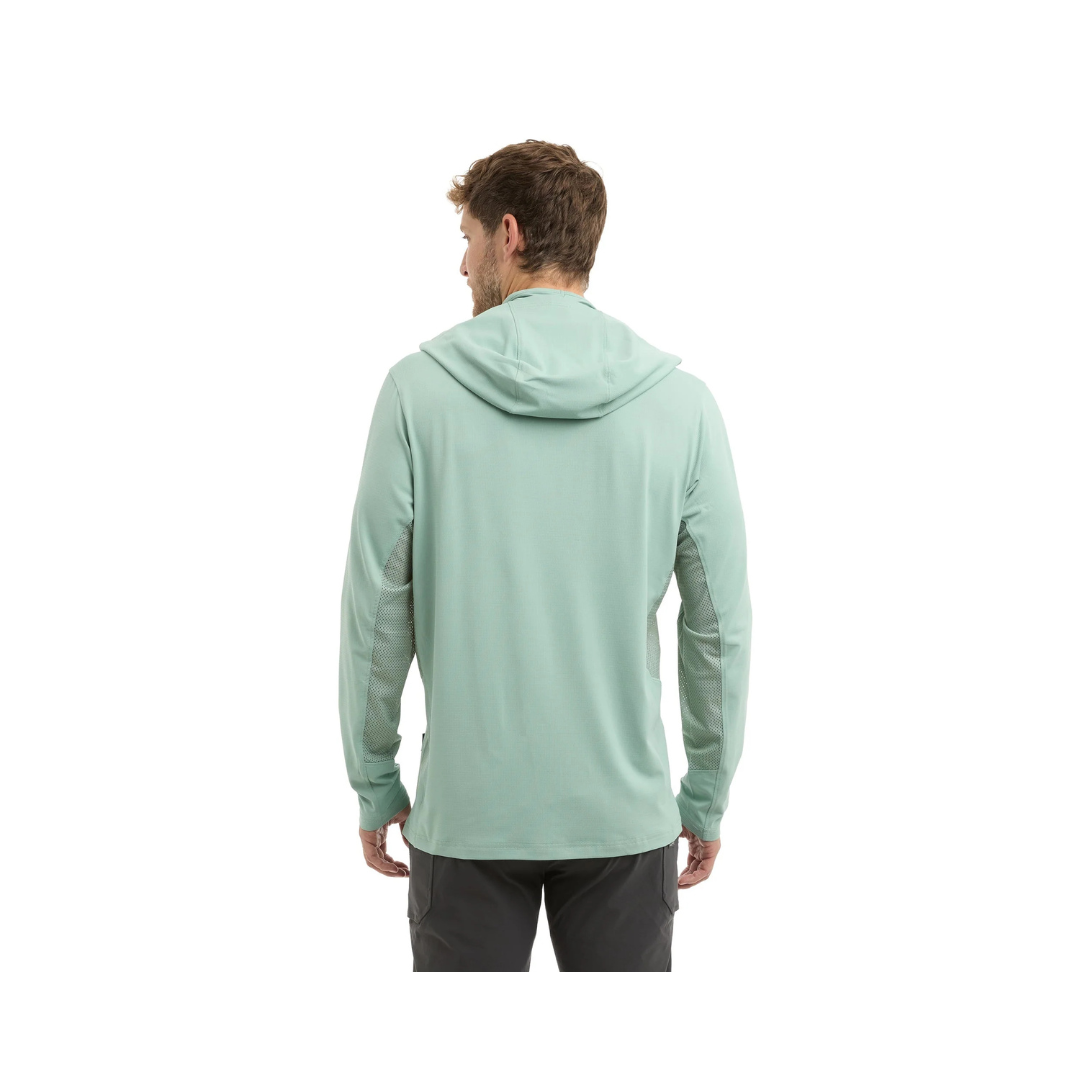 PELAGIC EXO TECH HOODED SHIRT - SOLID SAGE