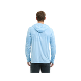 PELAGIC VAPORTEK HOODED FISHING SHIRT - BRUSH CAMO (FADE) LIGHT BLUE