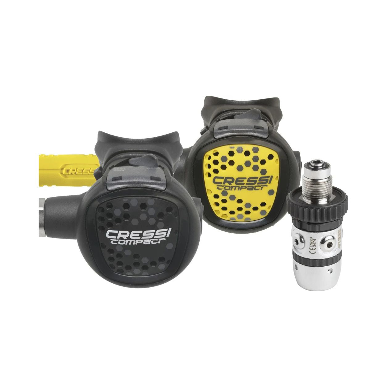 CRESSI AC2 COMPACT + COMAPCT 1ST + 2ND STAGE + OCTOPUS DIN REGULATOR SET