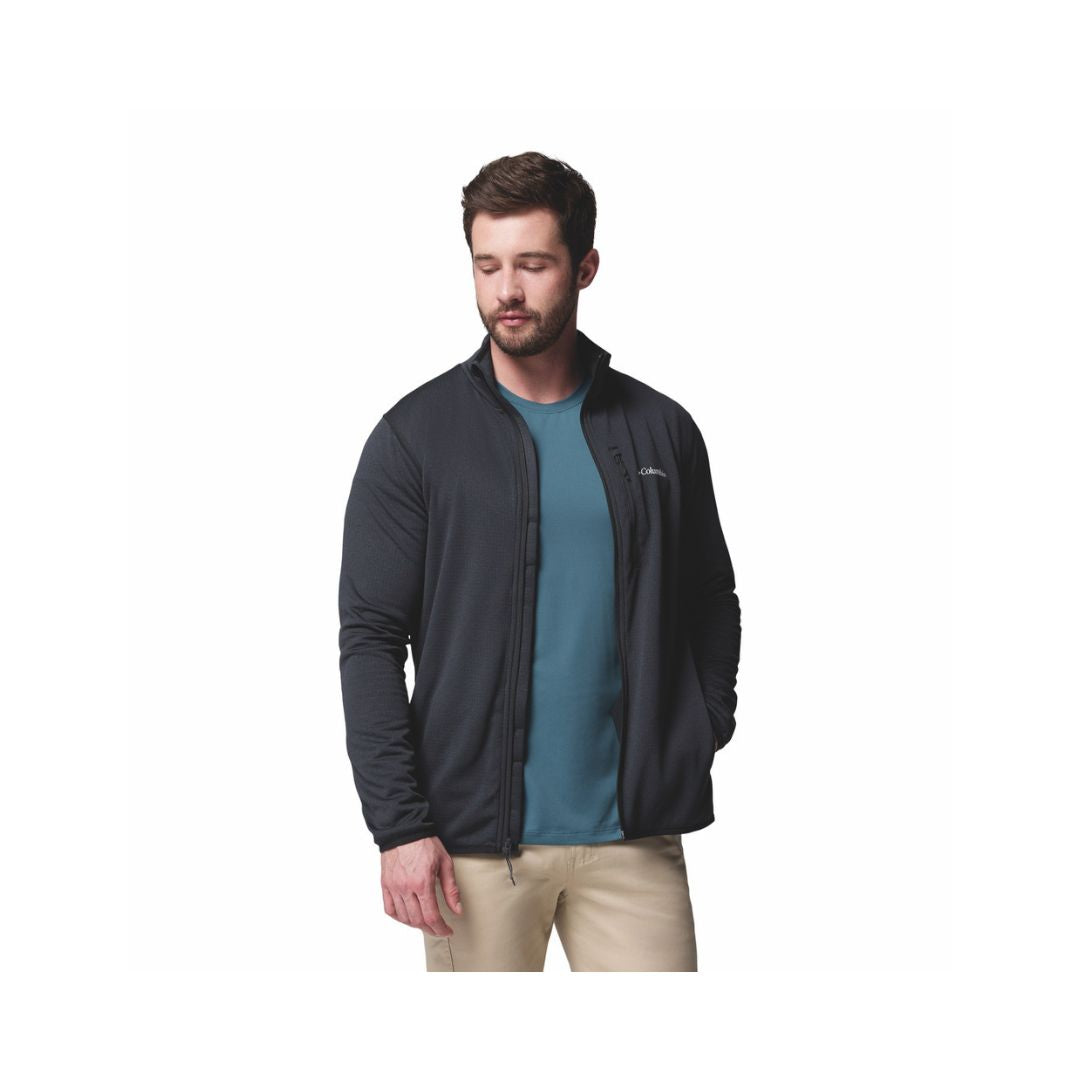 COLUMBIA MEN'S ESSENTIAL HIKE GRID FLEECE FULL ZIP JACKET